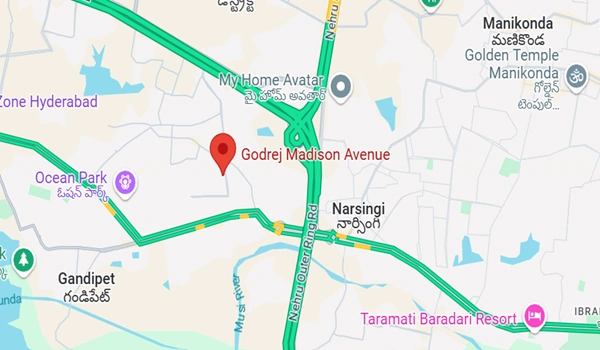 Godrej Madison Avenue Location Map